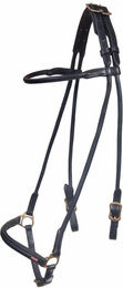Produktbild von Reittrense aus Leder mit hannoveranischem Reithalfter Karlslund