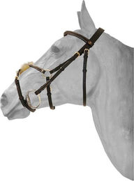 Produktbild von Reittrense Reithalfter mit gekreuztem Nasenriemen und anatomisch geformten Nähten HFI