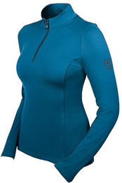 Produktbild von Reittrikot mit langen Ärmeln 1/2 Zip, Damen Equestrian Stockholm Vision