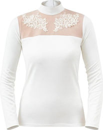 Produktbild von Reittunier-Polo mit langen Ärmeln, Damen Cavalliera Eternity