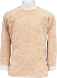 Produktbild von Reittunier-Polo mit langen Ärmeln, Mädchen Cavalliera Pure Lace