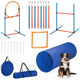 Produktbild von Relaxdays Agility-Set für Hunde, 76-teilig