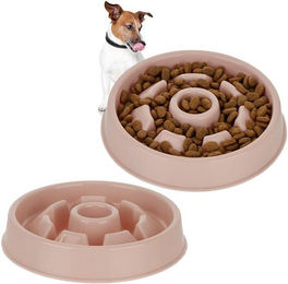 Produktbild von Relaxdays Anti-Schling-Napf 2er Set 550 ml rosa - 2 x 550 ml