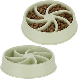 Produktbild von Relaxdays Anti-Schling-Napf 2er Set 600 ml grün - 2 x 600 ml