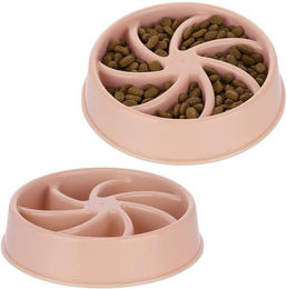 Produktbild von Relaxdays Anti-Schling-Napf 2er Set 600 ml rosa - 2 x 600 ml