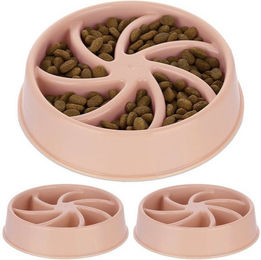 Produktbild von Relaxdays Anti-Schling Napf 3er Set 600 ml rosa - 3 x 600 ml