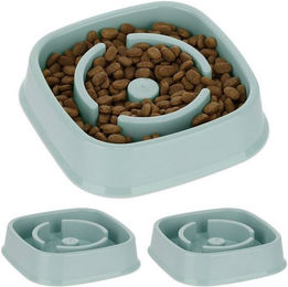 Produktbild von Relaxdays Anti-Schling-Napf 3er Set blau - 3 x 0,8 l