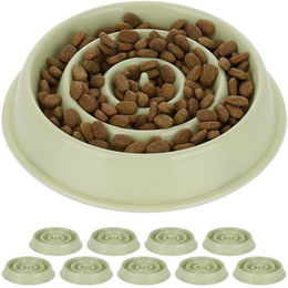 Produktbild von Relaxdays Anti-Schling-Napf 400 ml grün - 10 x 400 ml