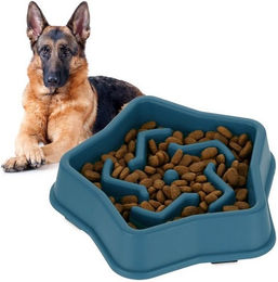 Produktbild von Relaxdays Anti Schling Napf 600 ml blau - 600 ml