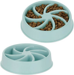 Produktbild von Relaxdays Anti-Schling-Napf für Hunde 2er Set blau - 2 x 600 ml