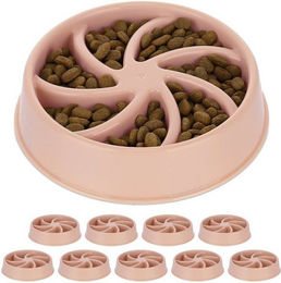 Produktbild von Relaxdays Anti-Schling-Napf für Hunde 600 ml rosa - 10 x 600 ml