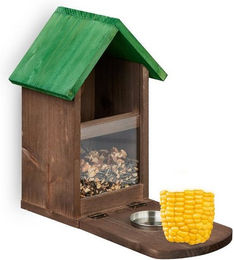 Produktbild von Relaxdays Eichhörnchen Futterhaus aus Holz