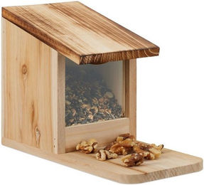 Produktbild von Relaxdays Eichhörnchen Futterhaus aus Holz - 1 Stk.