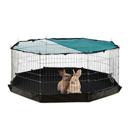 Produktbild von Relaxdays Freigehege mit Abdeckung und Bodenplane