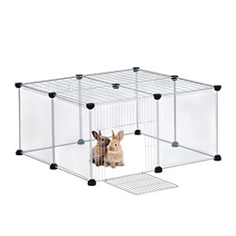 Produktbild von Relaxdays Freilaufgehege für Kleintiere transparent