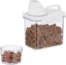 Produktbild von Relaxdays Futterbehälter Aufbewahrungsbox 1,1 Liter Kunststoff - 1,1 l