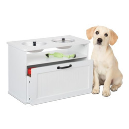 Produktbild von relaxdays Futterstation Erhöhte Futterstation für Hunde,