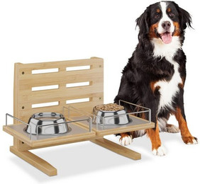Produktbild von Relaxdays Futterstation für Hunde höhenverstellbar