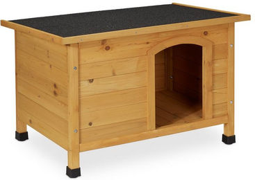 Produktbild von relaxdays Hundehütte Aufklappbare Hundehütte aus Holz