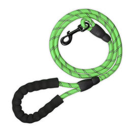 Relaxdays Hundeleine reflektierend 150 cm Nylon grün - 150 cm – Bild 1 von 8