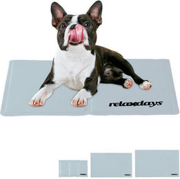 Produktbild von relaxdays Hundematte Kühlmatte Hund grau 40 x 50 cm