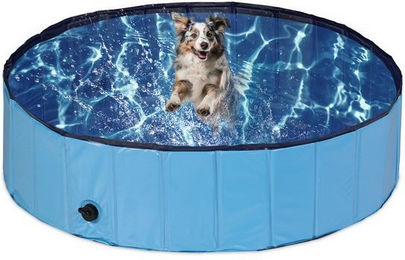 Produktbild von Relaxdays Hundepool 120x30 cm faltbar mit Ablassventil