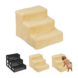 Produktbild von Relaxdays Hundetreppe 3 Stufen für kleine und große Hunde
