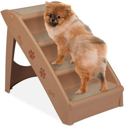 Produktbild von Relaxdays Hundetreppe 4 Stufen beige