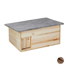 Produktbild von Relaxdays Igelhaus winterfest aus Tannenholz