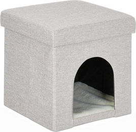 Produktbild von Relaxdays Indoorhütte Katzenhöhle faltbar beige