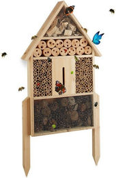Produktbild von Relaxdays Insektenhotel L stehend natur
