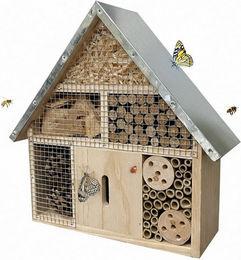 relaxdays Insektenhotel mit Metalldach – Bild 1 von 5