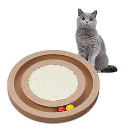 Produktbild von Relaxdays Katzen Kratzbrett mit Sisal und Kugelbahn