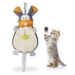 Produktbild von Relaxdays Kratzmatte Katze mit Spielball