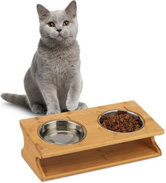 Produktbild von Relaxdays Napfstation für Katzen und kleine Hunde - 1 Stk.