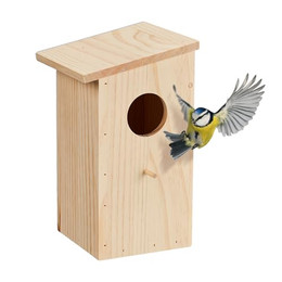 Produktbild von Relaxdays Nistkasten für Kohlmeise und Gartenrotschwanz - 1 Stk.
