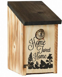 relaxdays Nistkasten Home Tweet Home, geflammt – Bild 1 von 5