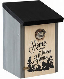 relaxdays Nistkasten Home Tweet Home, grau – Bild 1 von 5