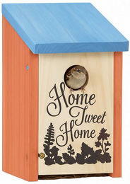 relaxdays Nistkasten Home Tweet Home, orange – Bild 1 von 5