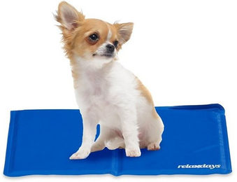 Produktbild von Relaxdays selbstkühlende Hundematte 40 x 30 cm blau