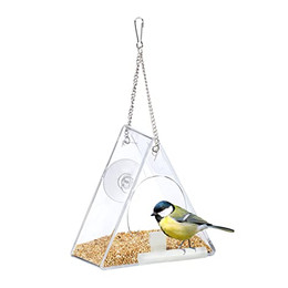 Produktbild von relaxdays Vogelfutterhaus Fenster dreieckig
