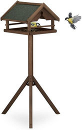 Produktbild von relaxdays Vogelhaus Braunes Vogelfutterhaus mit Ständer