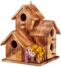 Produktbild von relaxdays Vogelhaus mit 3 Häus