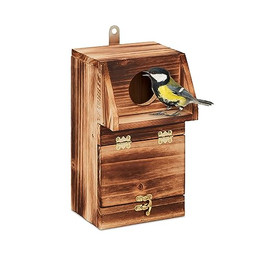 Produktbild von relaxdays Vogelhaus Nistkasten mit Reinigungsklappe