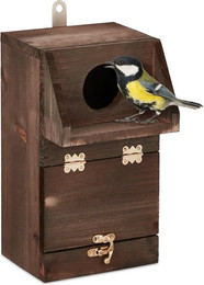 Produktbild von relaxdays Vogelhaus Nistkasten mit Reinigungsklappe