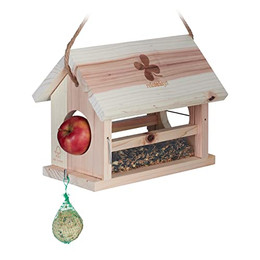 Produktbild von Relaxdays Vogelhaus Vogelfutterhaus aus Naturholz