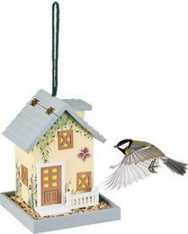Produktbild von Relaxdays Vogelhaus Vogelfutterhaus zum Aufhängen