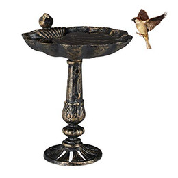 Produktbild von Relaxdays Vogeltränke Gusseisen Bronze
