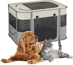 Produktbild von Relaxdays Welpenauslauf faltbar M