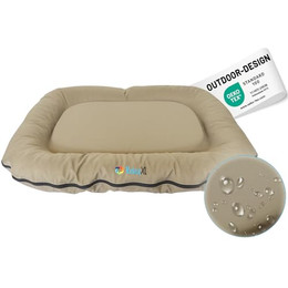 Produktbild von RelaxXL orthopädisches Outdoor Hundekissen Luna S 70x55cm Taupe